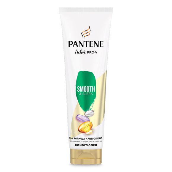 Pantene Pro-v Smooth & Sleek Hair Conditioner, 2x The Nutrients In 1 Use, 275ml